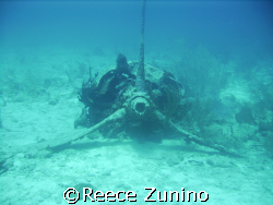 an old b52 bomber engine the rest of the plane went over ... by Reece Zunino 